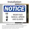 Signmission 3.5 in Height, 5 in Width, Vinyl Decal, Rectangle OS-2PACK-NS-D-35-L-19005 - alternate 2